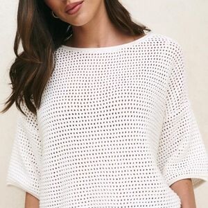 Mango Crochet Crop Sweater